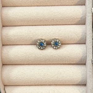 EUC LC LAUREN CONRAD Cubic Zirconium Light Blue Earrings